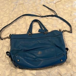 Leather coach purse
